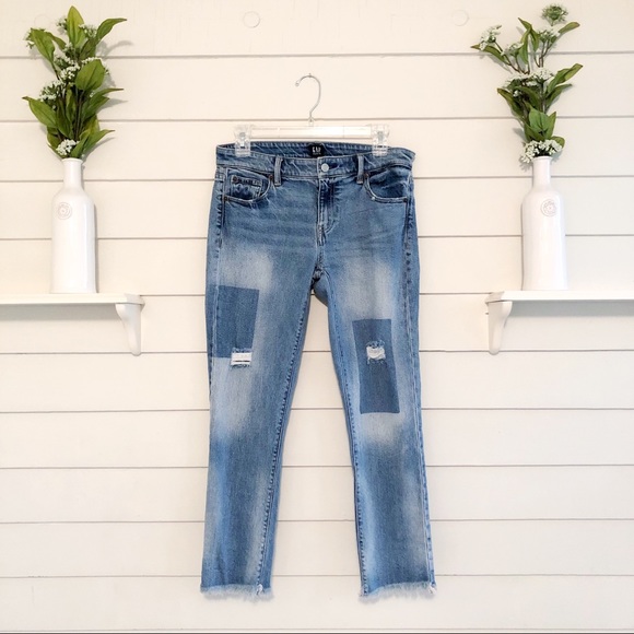 Gap Colorblocked Distressed Jeans - Picture 1 of 7